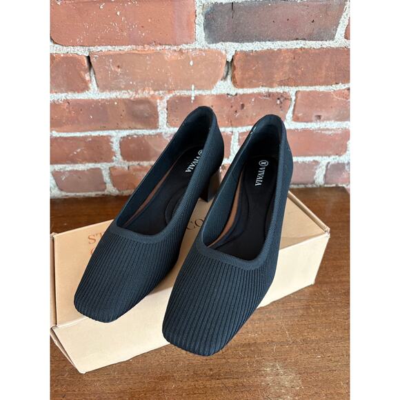 Vivaia Elegant Black Women's Heels - Picture 4 of 10